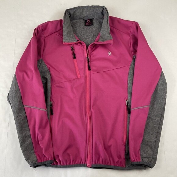 Little Donkey Andy Hooded Softshell Jacket Women’s L Windbreaker Reflective - Picture 1 of 9
